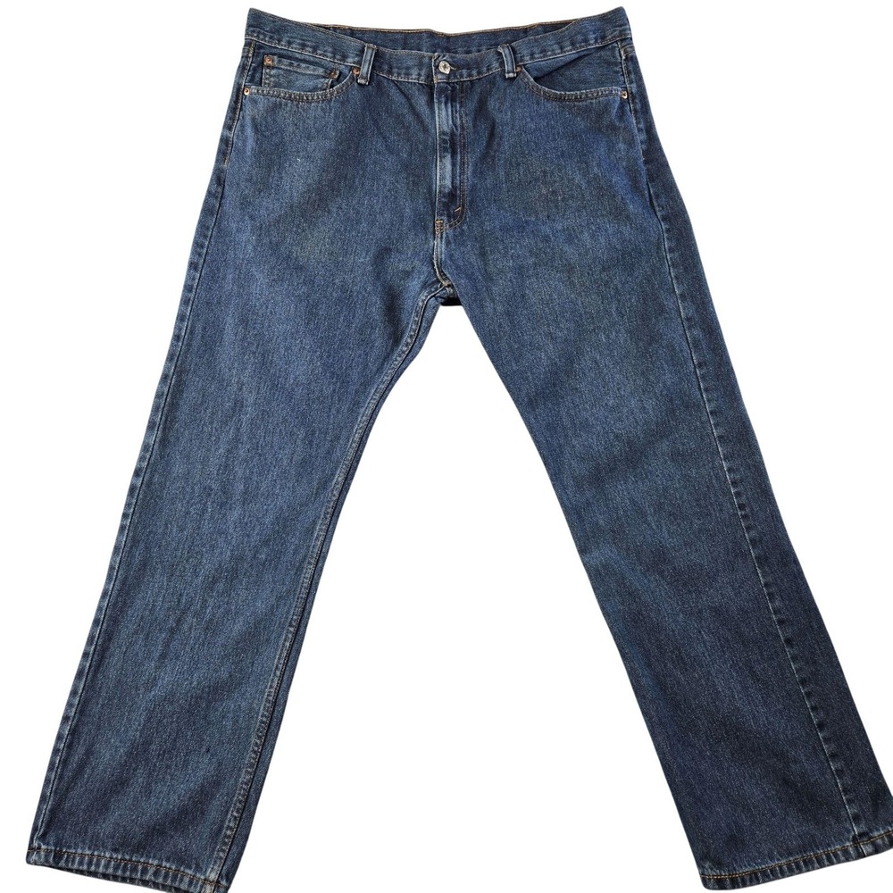 Levis 505 Jeans Mens 40x30 Blue Straight Regular Medium Wash Denim Classic
